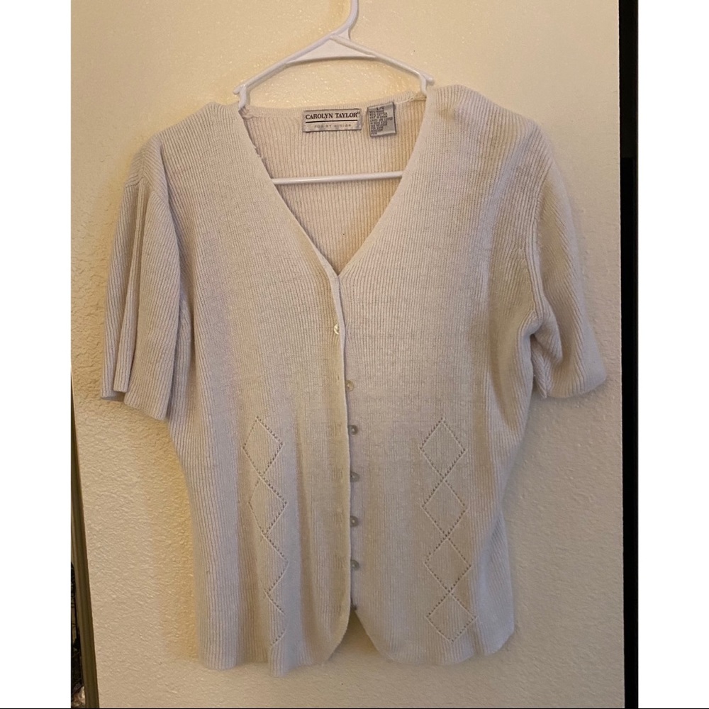 Carolyn Taylor Beige Cardigan
